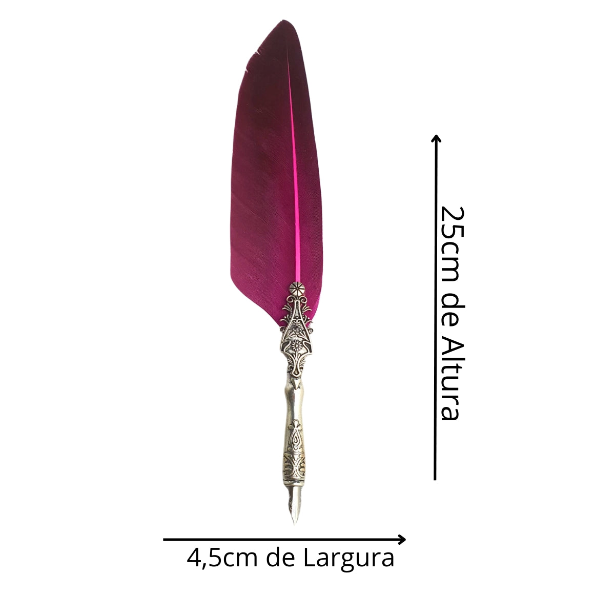 Caneta Tinteiro Simples Pena Rosa Caneta Tinteiro Simples Pena Rosa